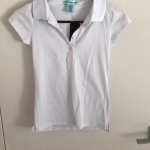 Sexy Tight White Forever 21 Polo T-Shirt (NWT)